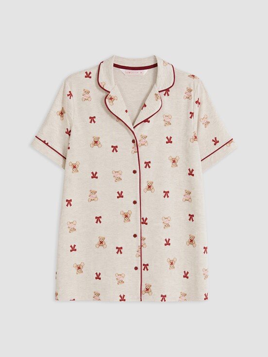 Pijama Takım YULAF EZMESİ MELANJ
