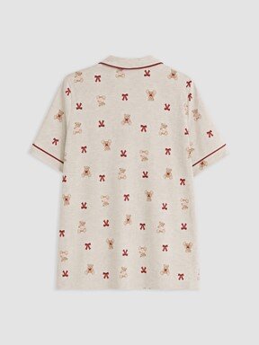Pijama Takım YULAF EZMESİ MELANJ