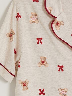 Pijama Takım YULAF EZMESİ MELANJ