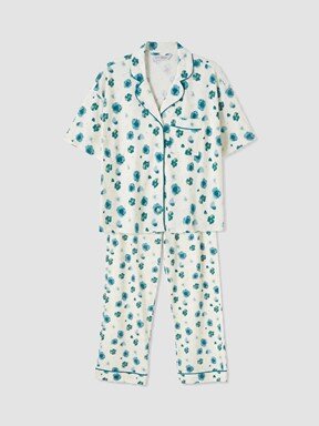 Pijama Takım EKRU BASKILI