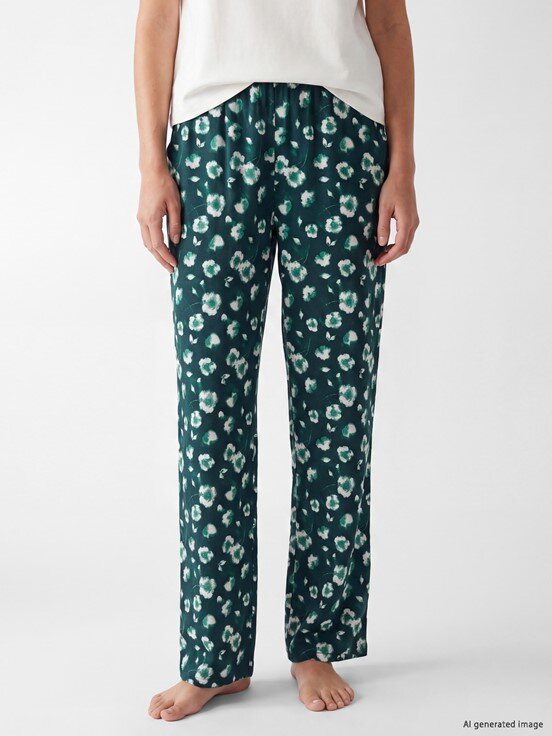 Pijama Alt YEŞİL BASKILI