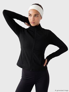 Fermuarlı Sweatshirt BUXE BEYAZI