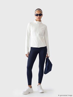 Fermuarlı Sweatshirt BUXE BEYAZI