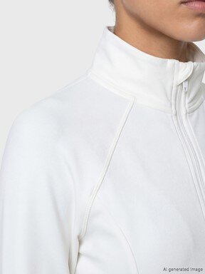 Fermuarlı Sweatshirt BUXE BEYAZI