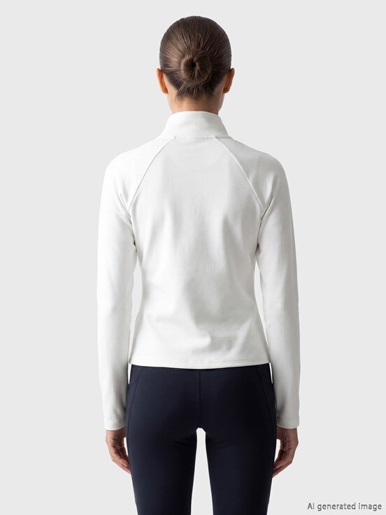 Fermuarlı Sweatshirt BUXE BEYAZI