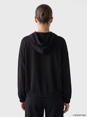 Fermuarlı Sweatshirt YENİ SİYAH