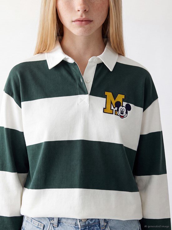Sweatshirt YEŞİL ÇİZGİLİ