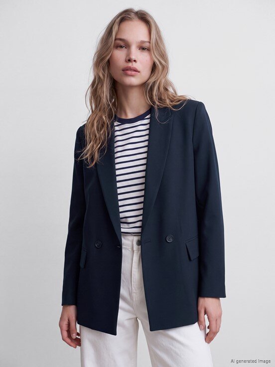 Blazer Ceket LACİVERT