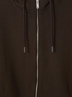 Fermuarlı Sweatshirt KOYU KAHVERENGİ