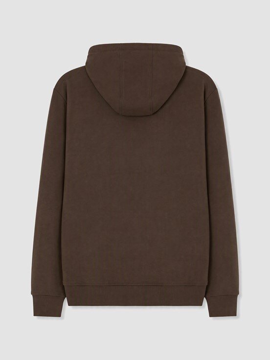 Fermuarlı Sweatshirt KOYU KAHVERENGİ