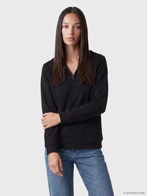 Fermuarlı Sweatshirt YENİ SİYAH