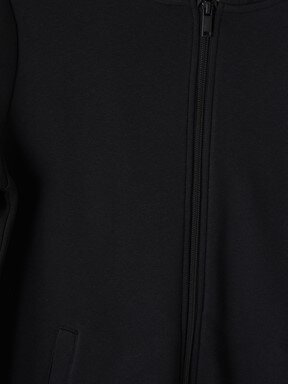 Fermuarlı Sweatshirt YENİ SİYAH
