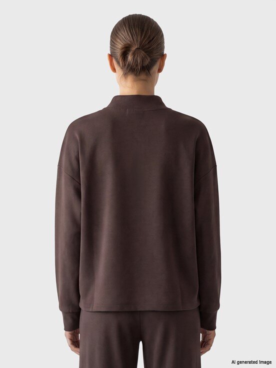 Sweatshirt KOYU KAHVERENGİ