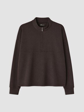 Sweatshirt KOYU KAHVERENGİ