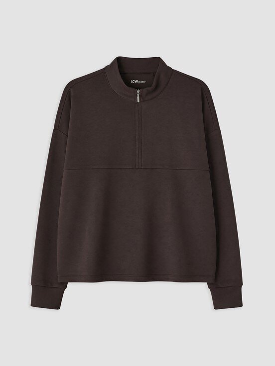 Sweatshirt KOYU KAHVERENGİ