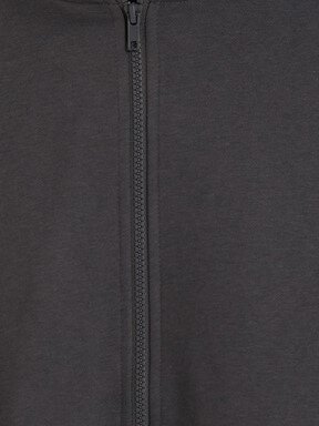 Fermuarlı Sweatshirt KOYU GRİ