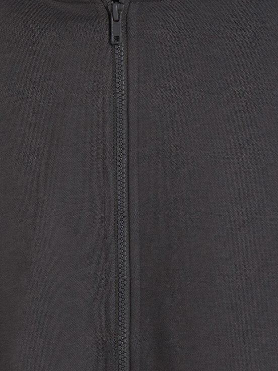 Fermuarlı Sweatshirt KOYU GRİ