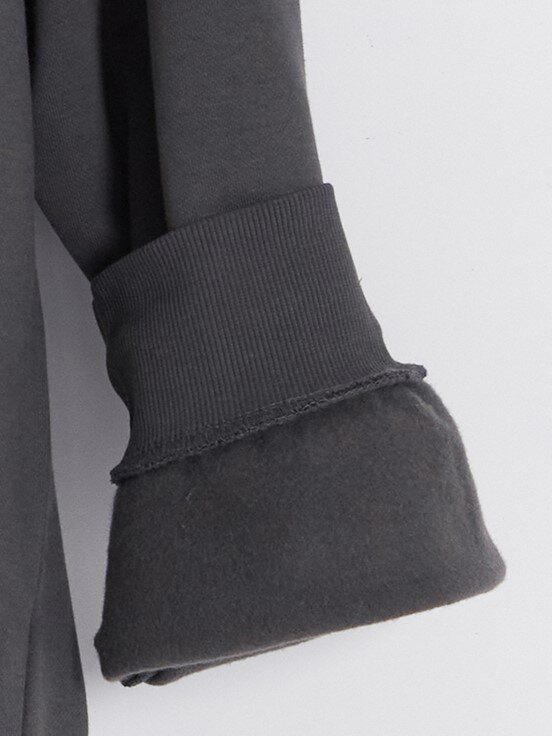 Fermuarlı Sweatshirt KOYU GRİ