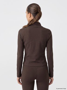 Fermuarlı Sweatshirt KOYU KAHVERENGİ