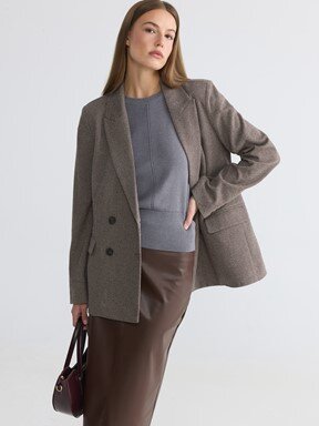 Blazer Ceket BEJ JAKARLI