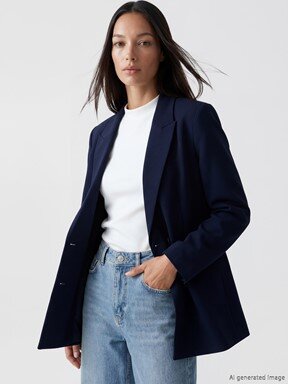 Blazer Ceket LACİVERT