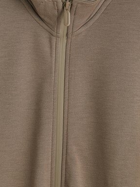 Fermuarlı Sweatshirt VİZON