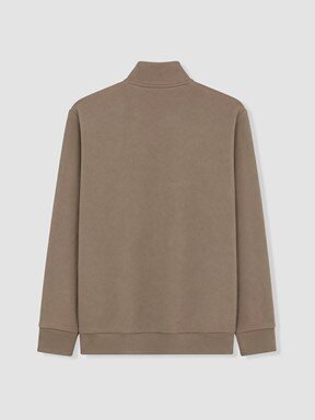 Fermuarlı Sweatshirt VİZON