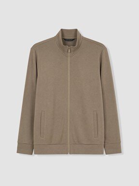 Fermuarlı Sweatshirt VİZON