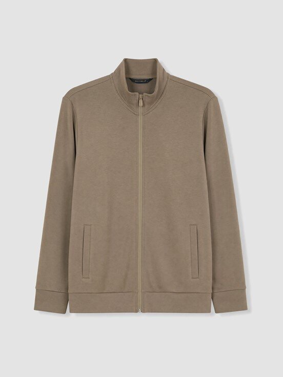 Fermuarlı Sweatshirt VİZON