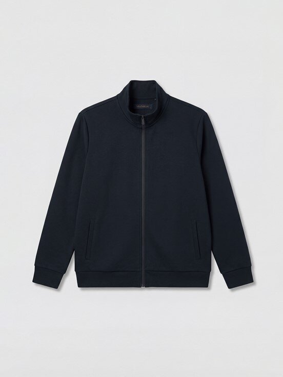 Fermuarlı Sweatshirt LACİVERT