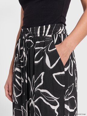 Pantolon SİYAH BASKILI