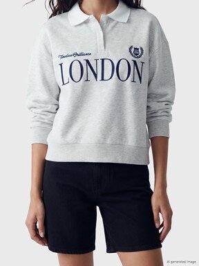 Sweatshirt AÇIK GRİ MELANJ