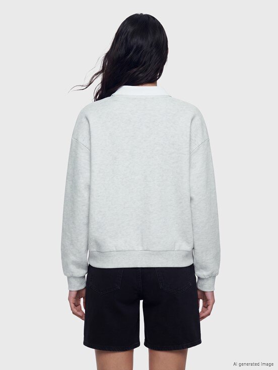 Sweatshirt AÇIK GRİ MELANJ