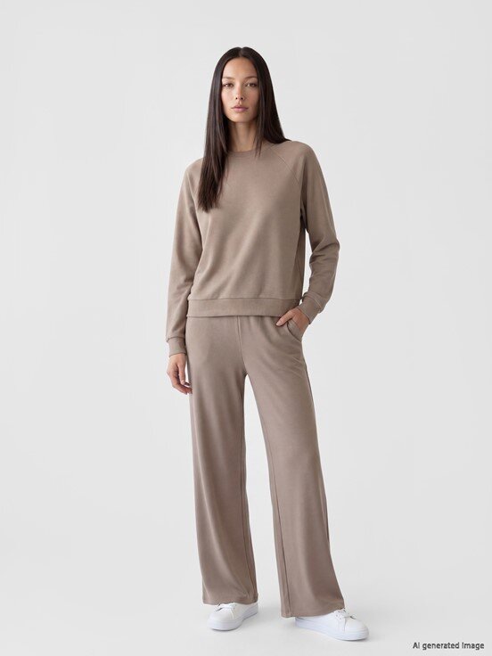 Sweatshirt AÇIK KAHVERENGİ