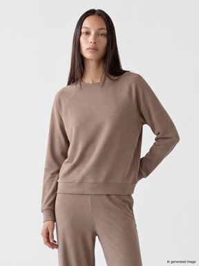 Sweatshirt AÇIK KAHVERENGİ