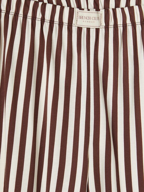 Pijama Takım EKRU ÇİZGİLİ