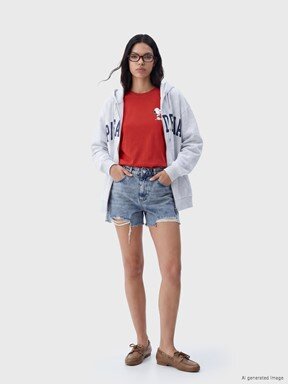 Fermuarlı Sweatshirt AÇIK GRİ MELANJ
