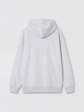 Fermuarlı Sweatshirt AÇIK GRİ MELANJ