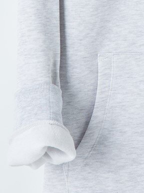Fermuarlı Sweatshirt AÇIK GRİ MELANJ