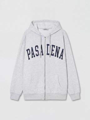 Fermuarlı Sweatshirt AÇIK GRİ MELANJ