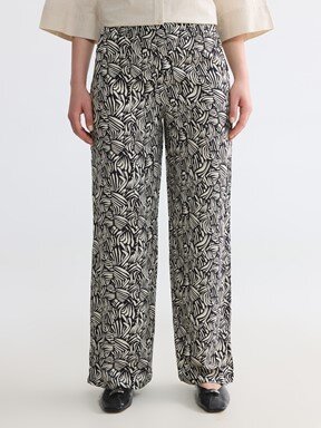 Pantolon SİYAH BASKILI