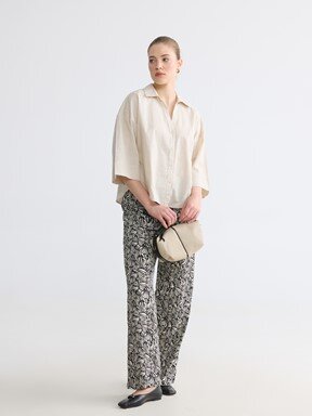 Pantolon SİYAH BASKILI
