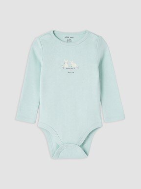 Çıtçıtlı Body EKRU BASKILI