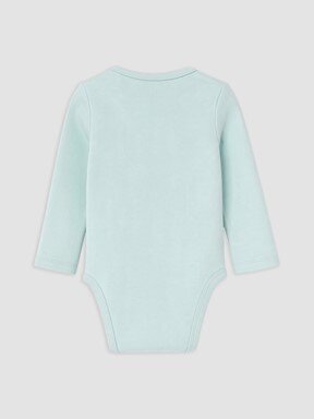 Çıtçıtlı Body EKRU BASKILI