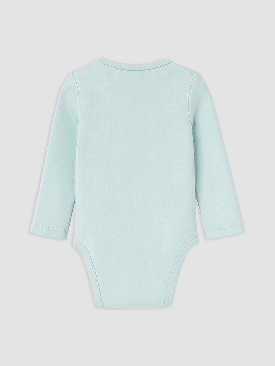 Çıtçıtlı Body EKRU BASKILI