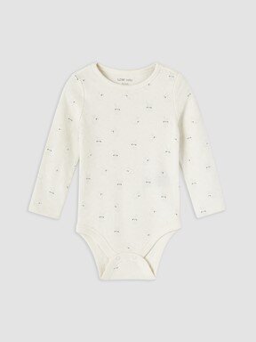 Çıtçıtlı Body EKRU BASKILI
