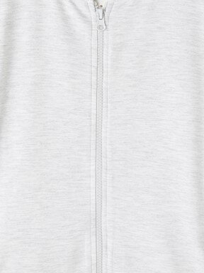 Fermuarlı Sweatshirt EKRU MELANJ