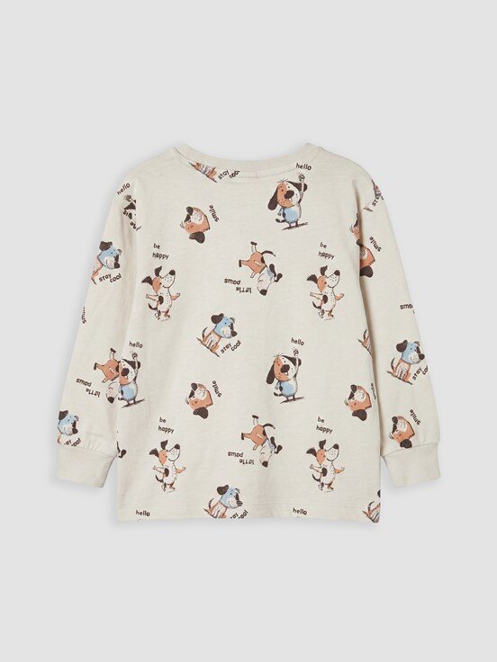Pijama Takım AÇIK BEJ BASKILI