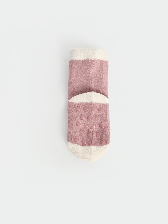 Soket Çorap KOYU PEMBE ÇİZGİLİ