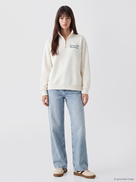 Sweatshirt AÇIK BEJ